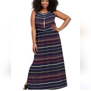 Maurices Striped Tank Maxi Dress
